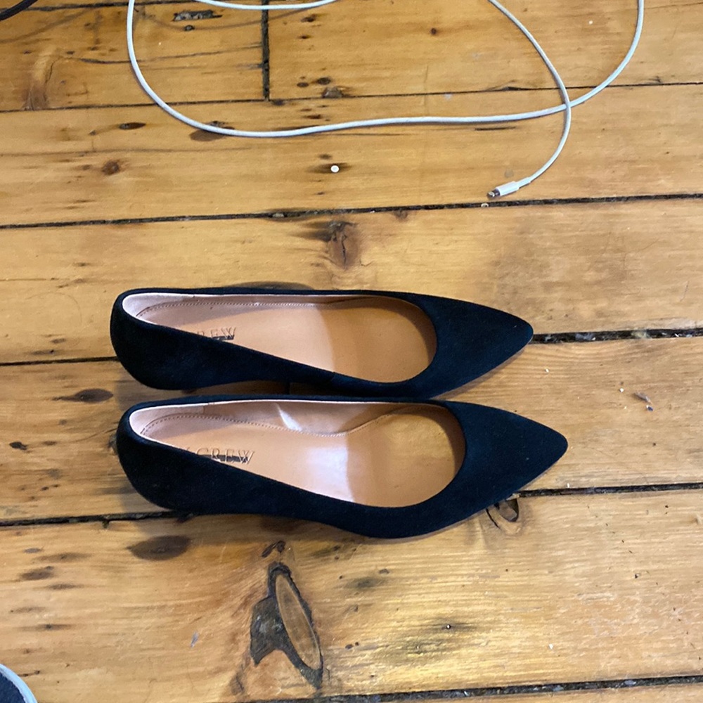 J. crew black kitten heels